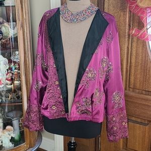 Chico's size 3 Purple dressy JACKET.
